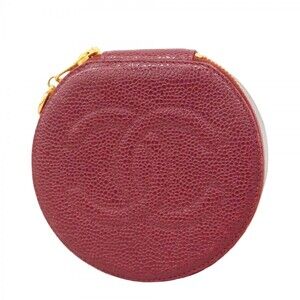 Chanel Clutch Caviar Skin Bordeaux Purple Gold Hardware
